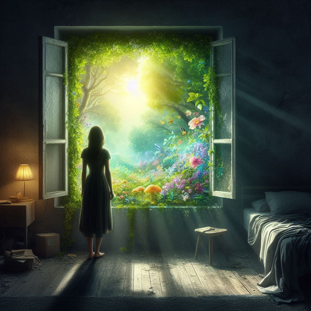 Looking at the colorful outside world 3