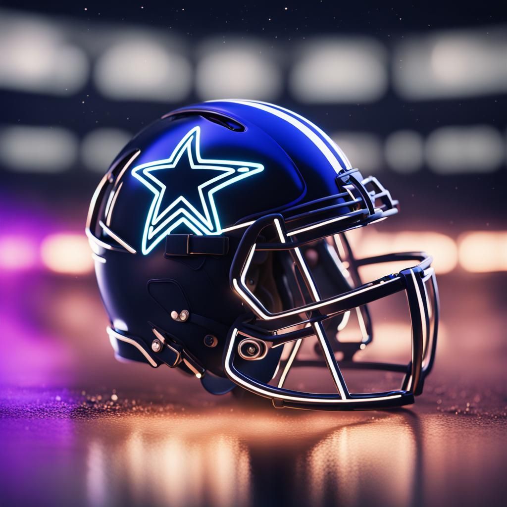 Dallas cowboys football team neon logo