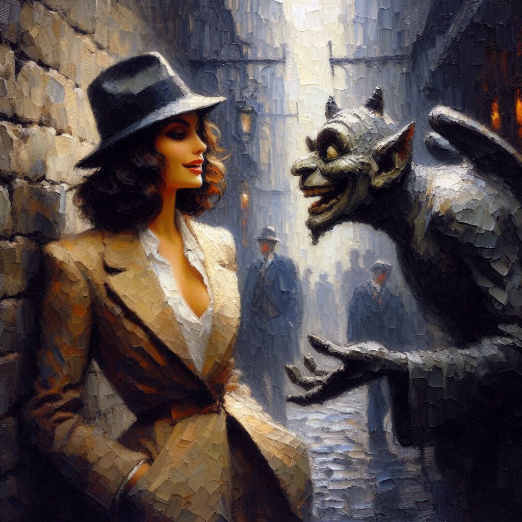When Private Eye Samantha Spencer teamed up with  Gargoyle Gary Stoneman the bad guys found themselves "Between a Rock a...