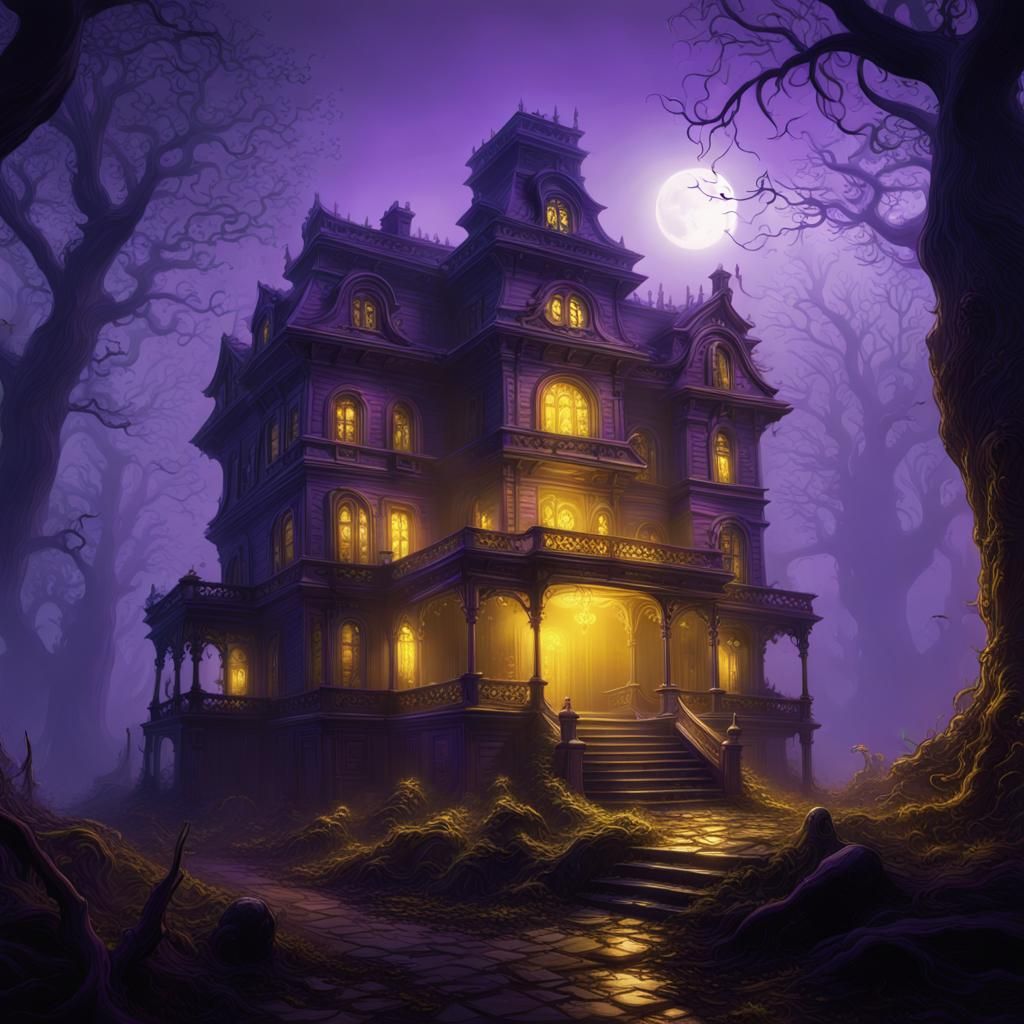 Haunted Mansion - AI Generated Artwork - NightCafe Creator