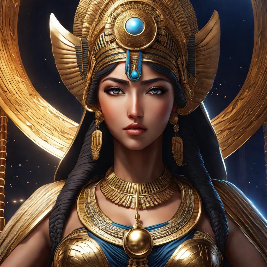 Isis, Mother Goddess of Egypt - AI Generated Artwork - NightCafe Creator