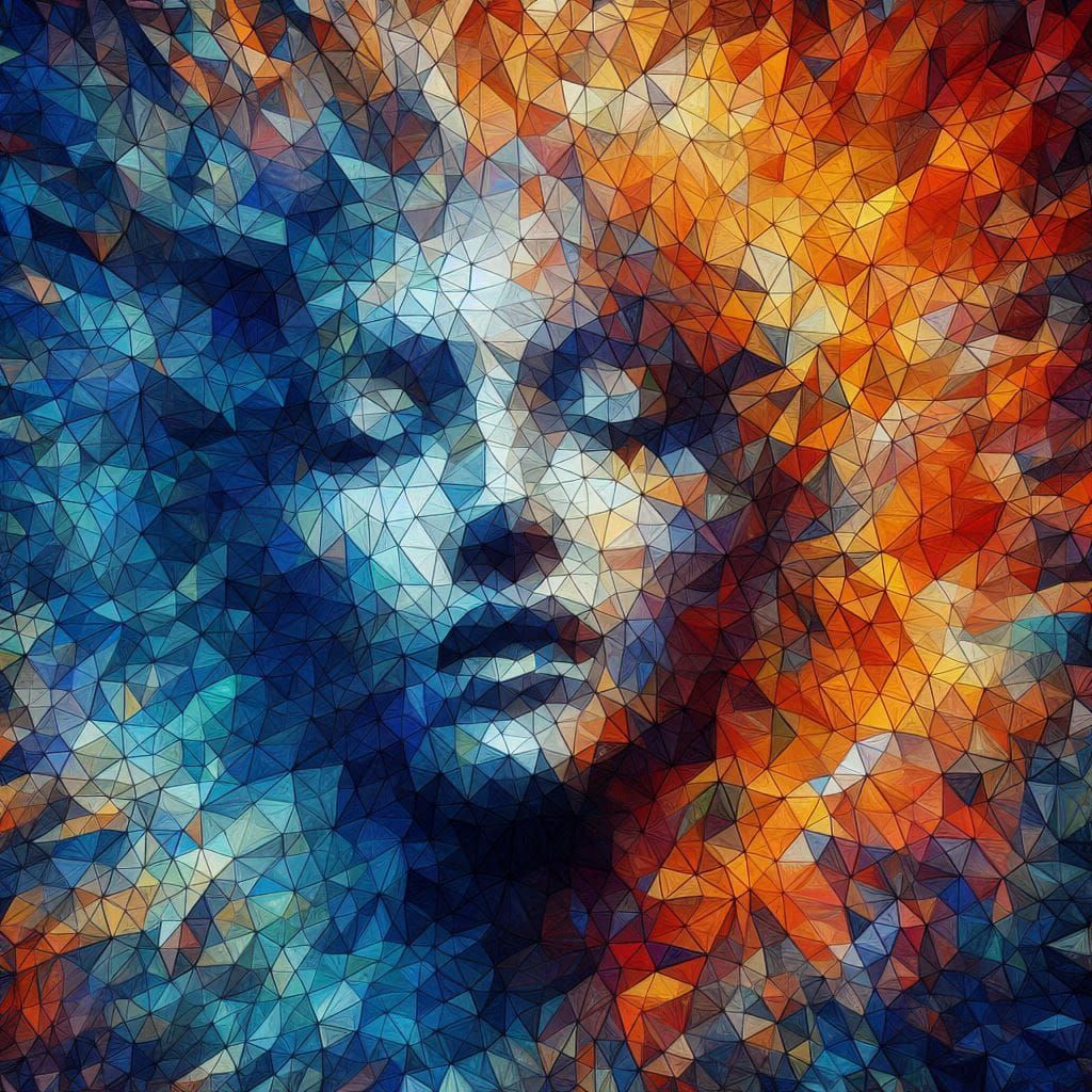 ABX000198 - Orange Dream On Blue Slumber