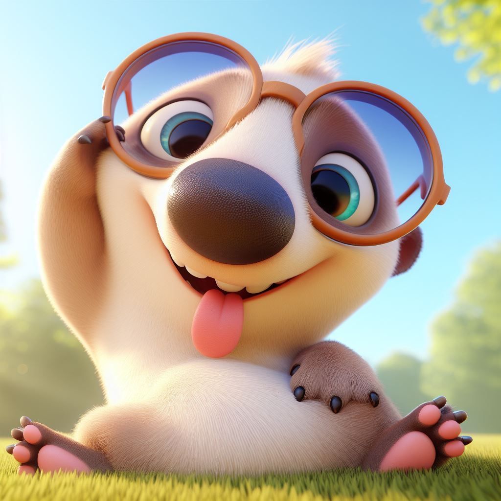 "How do ya like my new specs?!"