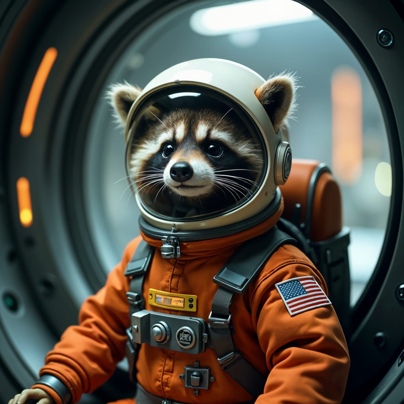 Pache, el primer mapache astronauta 🦝