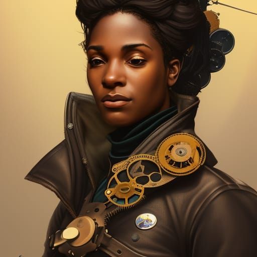 Steampunk pilot portrait #10