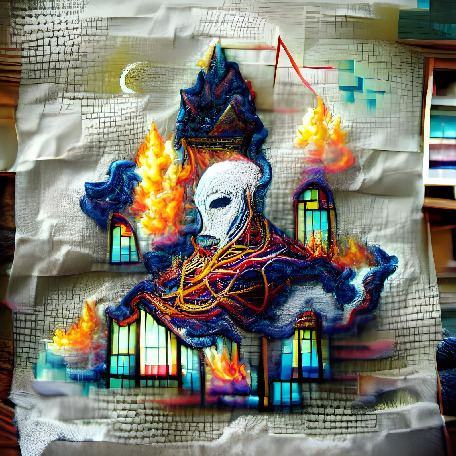Burning church rising ghosts
