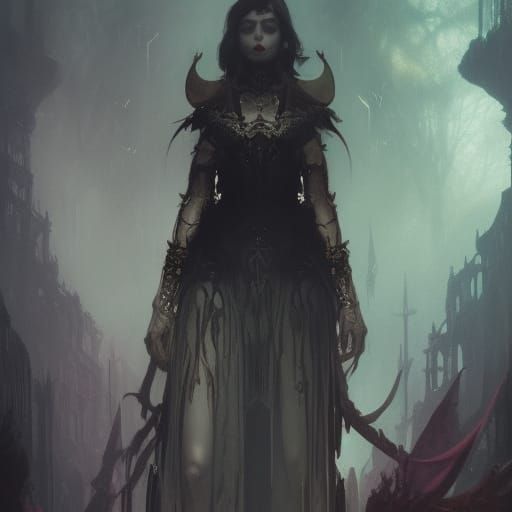 Gothic Queen a masterpiece, 8k resolution, dark fantasy concept art, by ...