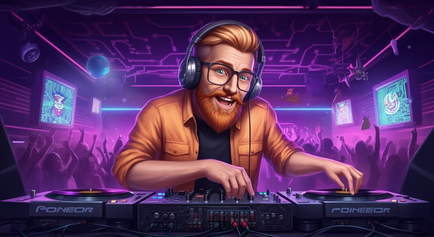 Detailed club DJ