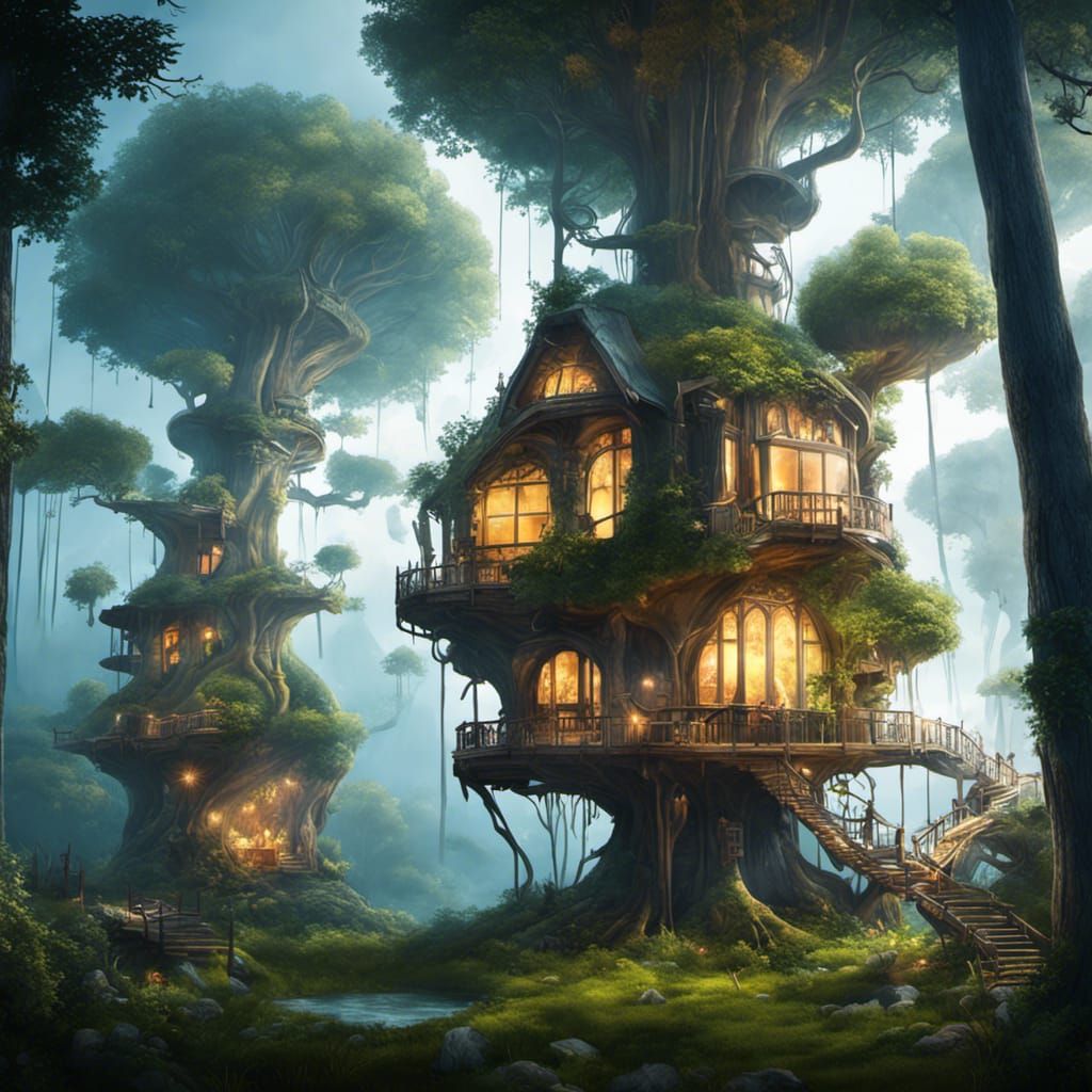 Treehouse magic word - AI Generated Artwork - NightCafe Creator