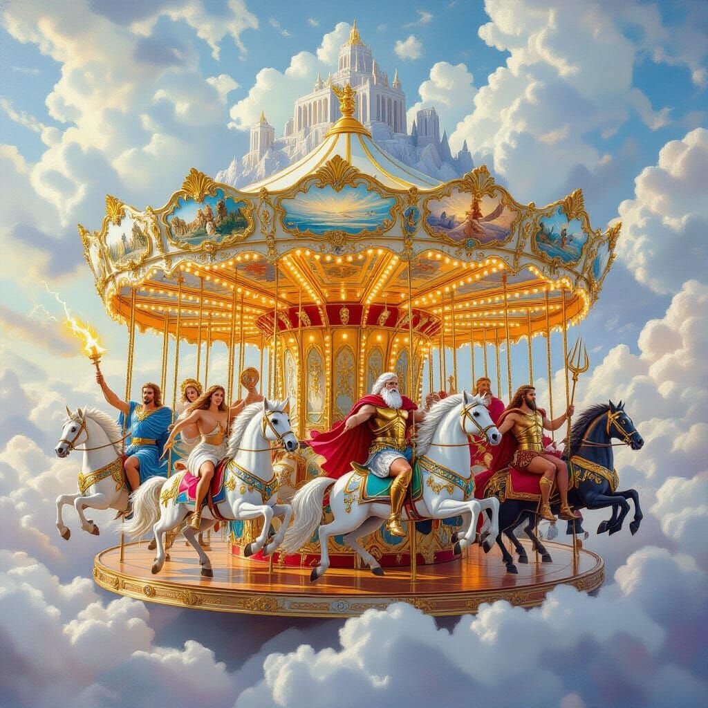 Greek Gods Caroussel  by @Nevzat57