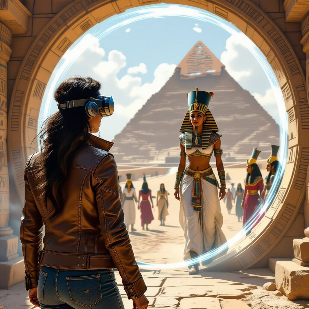 time travel portal to Ancient Egypt   by @undefined