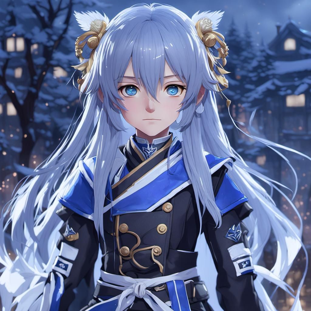 Anime Girl in Bra and Skirt: 3D Render