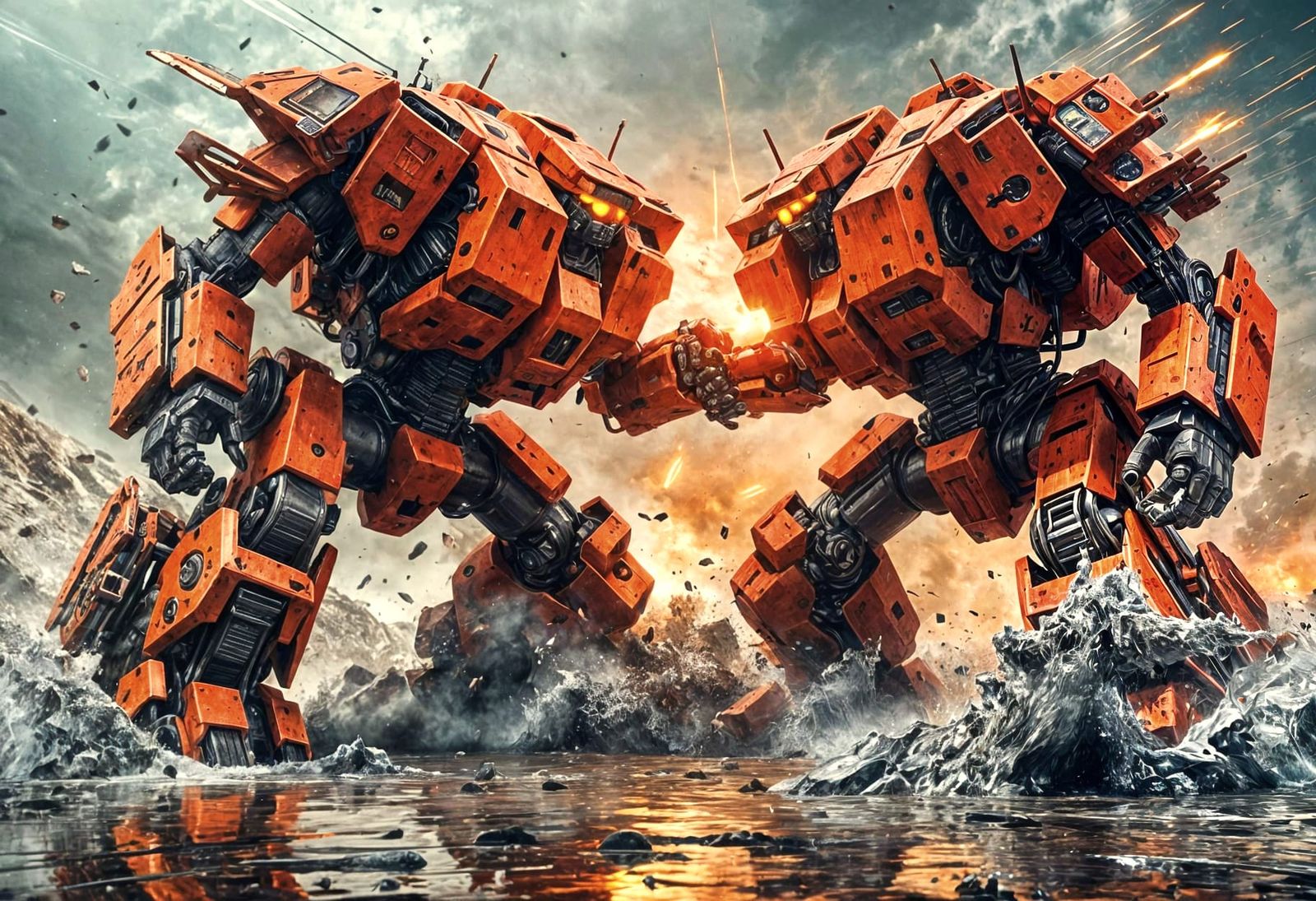 Battle by the Shore  by @kainfonz