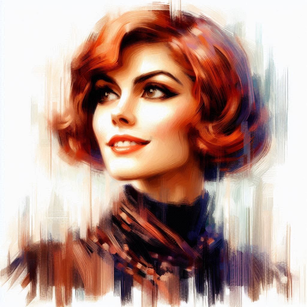 "Redhead" Impressionistic Portrait