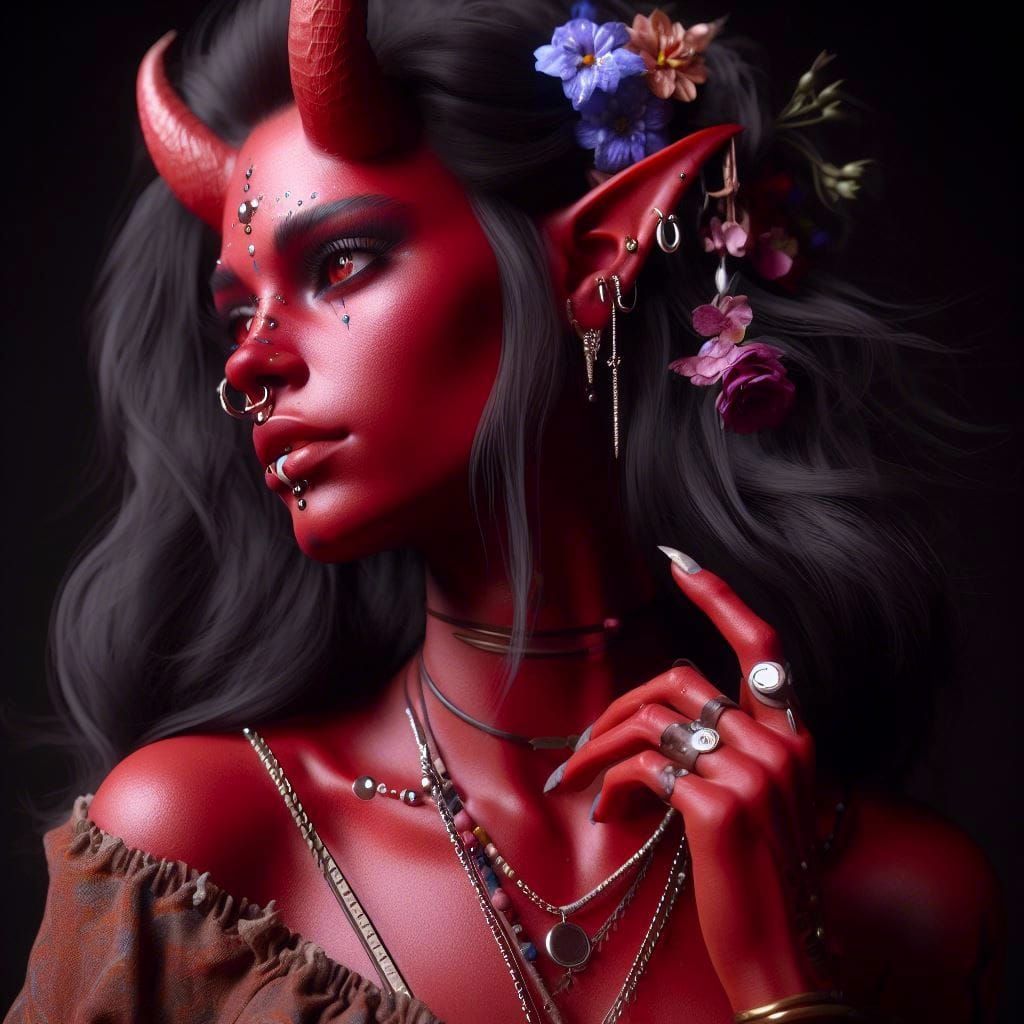 tiefling - AI Generated Artwork - NightCafe Creator