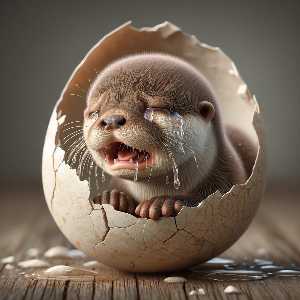 baby otter tears