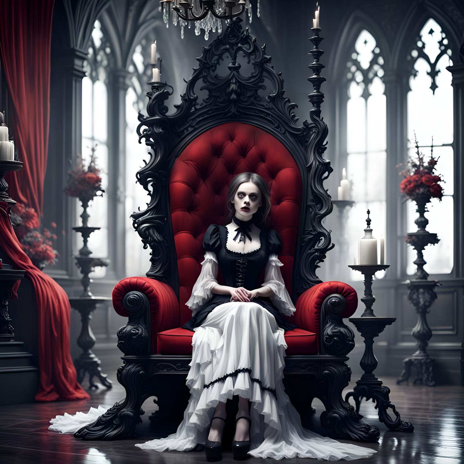 Gothic princess 7 - AI Generated Artwork - NightCafe Creator