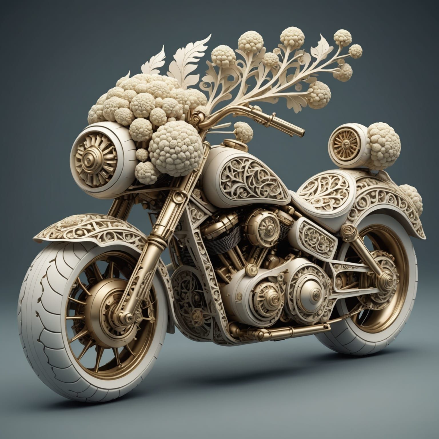 cauliflower motorcycle