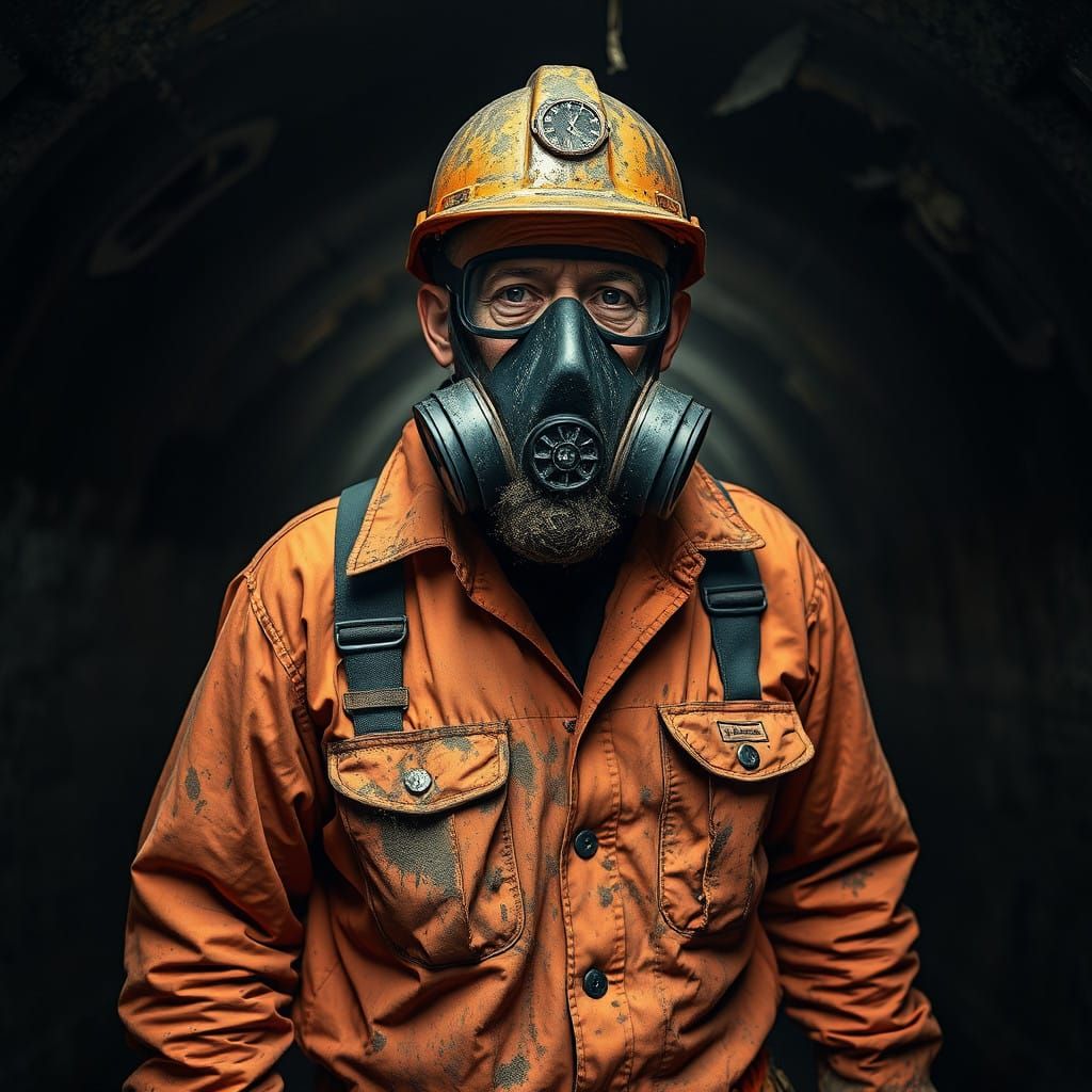 a sewer worker in the sewers  by @Pseudonym