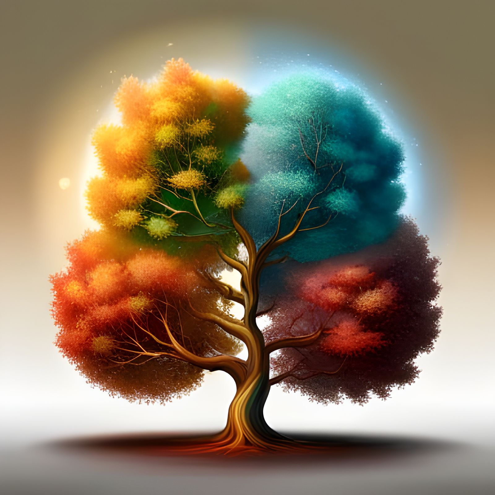 Four seasons tree  by @Laevos