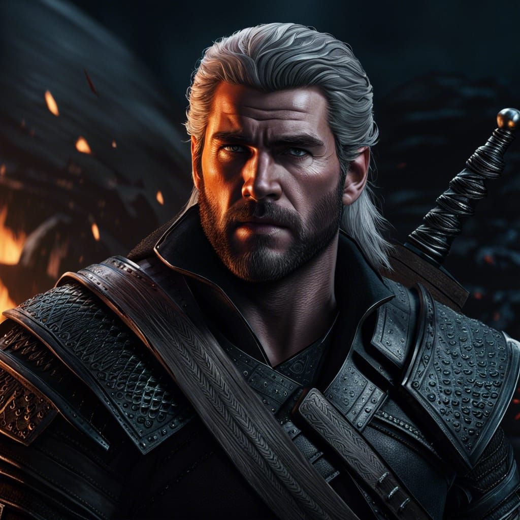 Liam Hemsworth as Geralt - AI Generated Artwork - NightCafe Creator