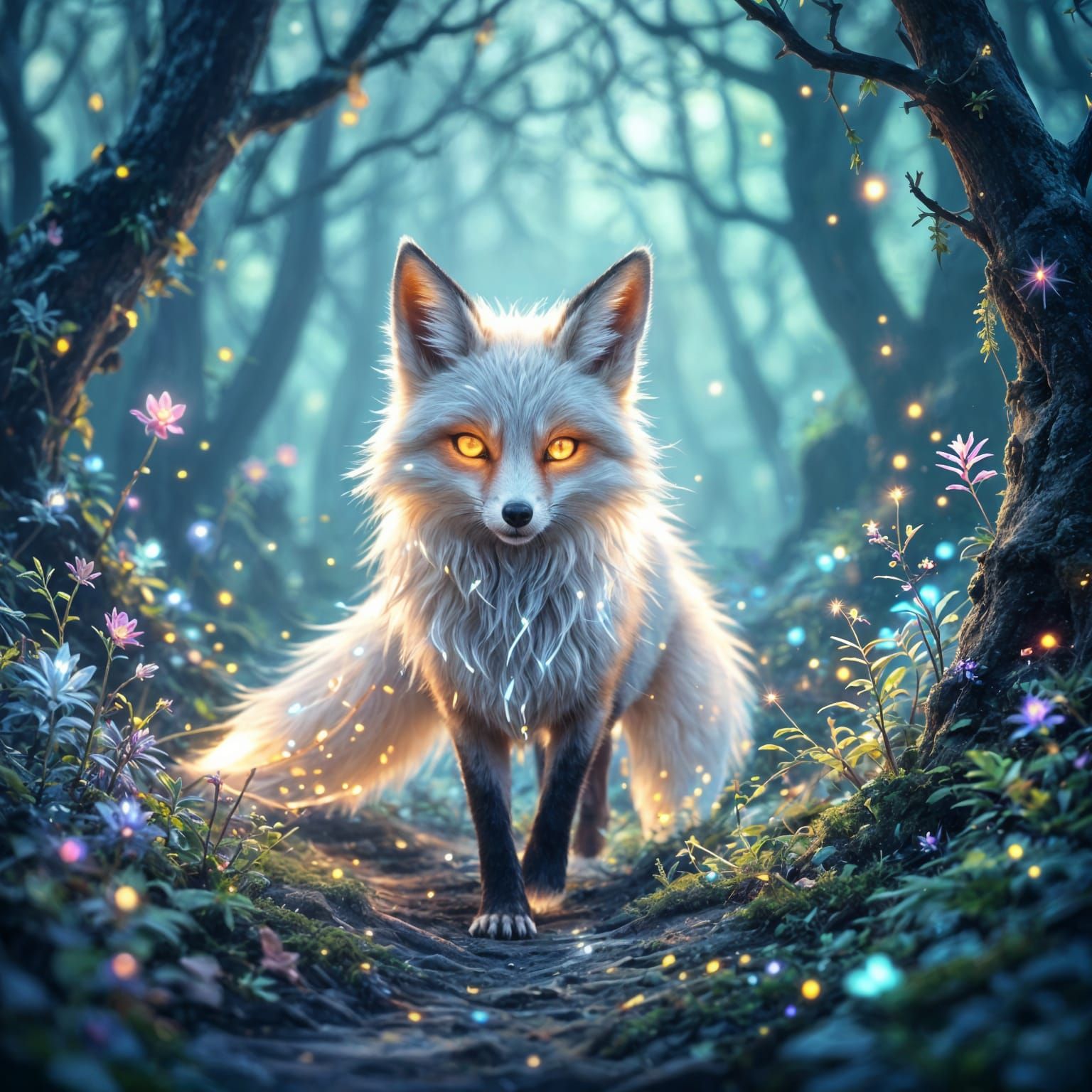 Kitsune on the prowl  by @AGermanBeer