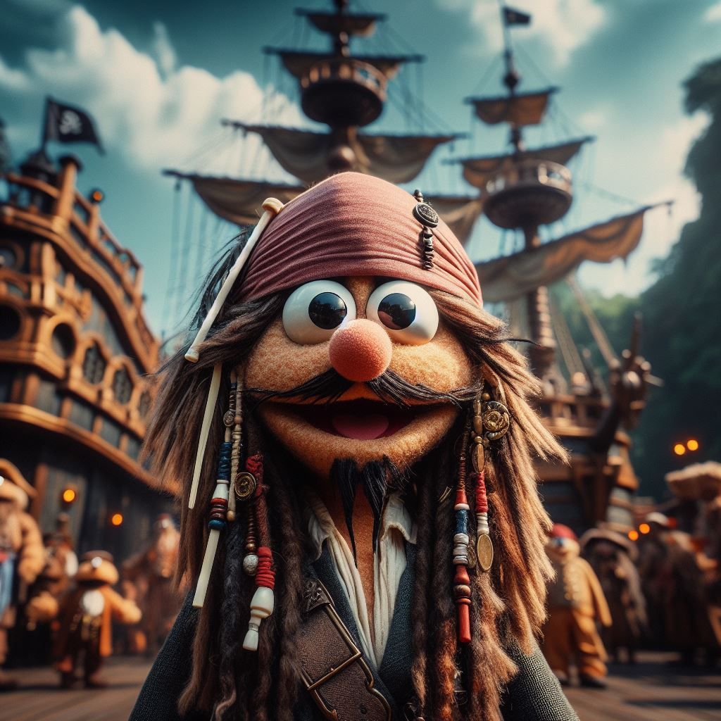 Captain Jack Sparrow as a Muppet