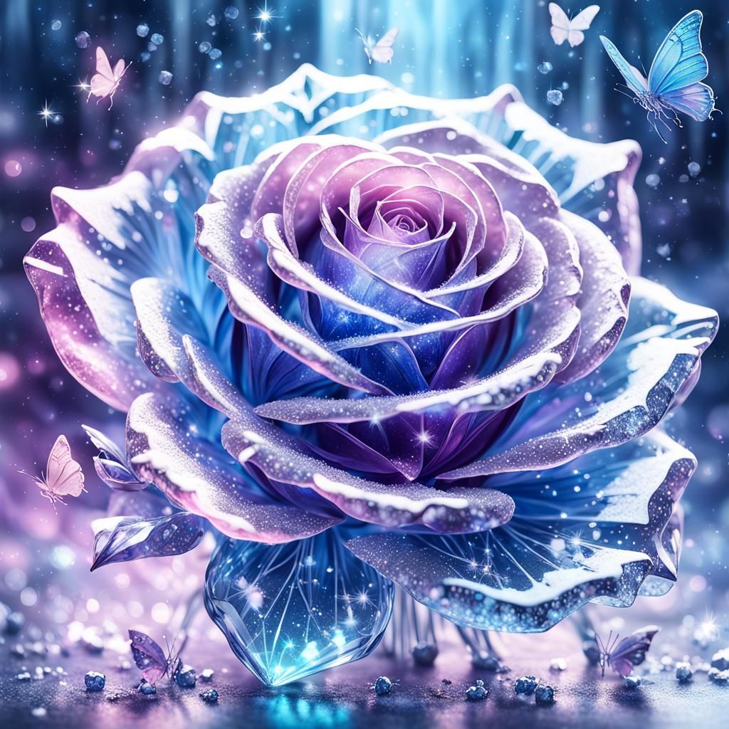 Crystal Rose  by @Moonjay