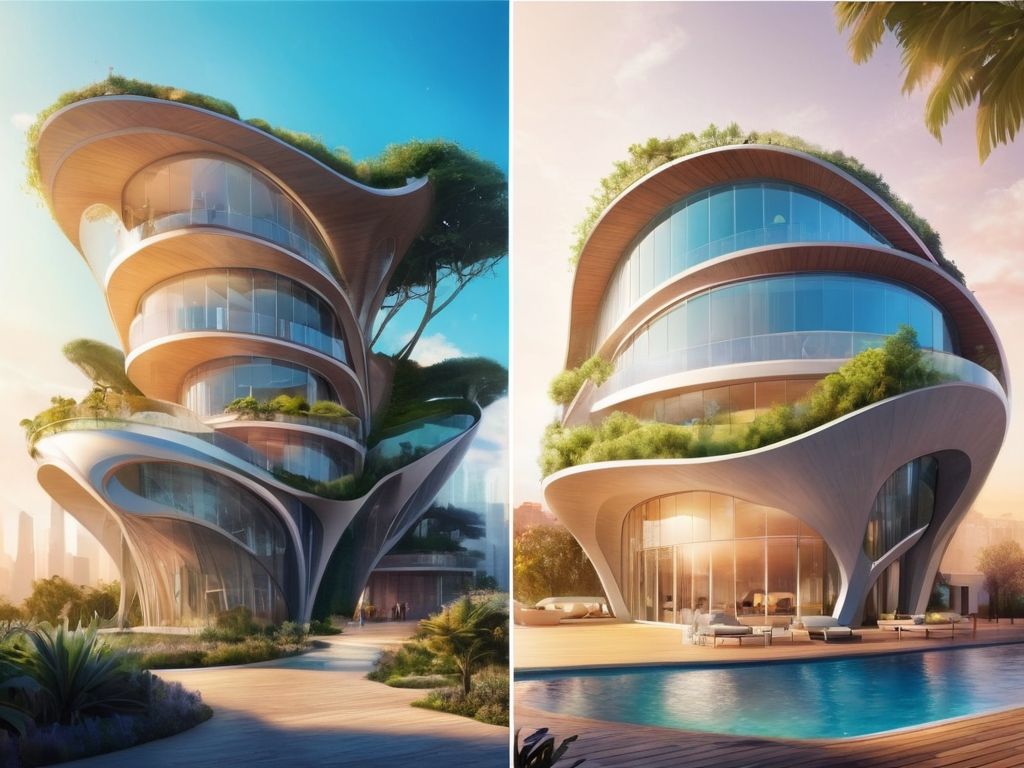 Organic form hotel