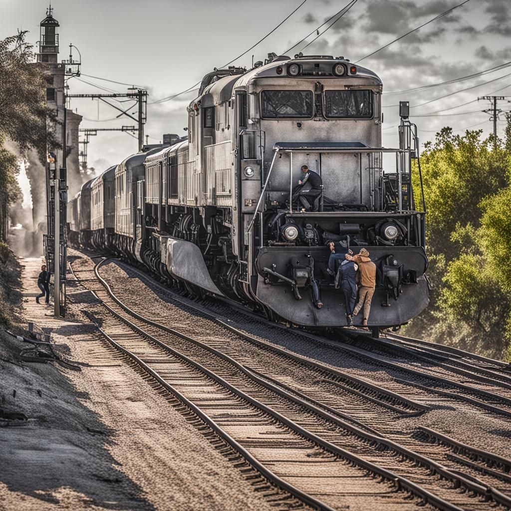 Bnei Brak Election Day: Vivid Matte Painting