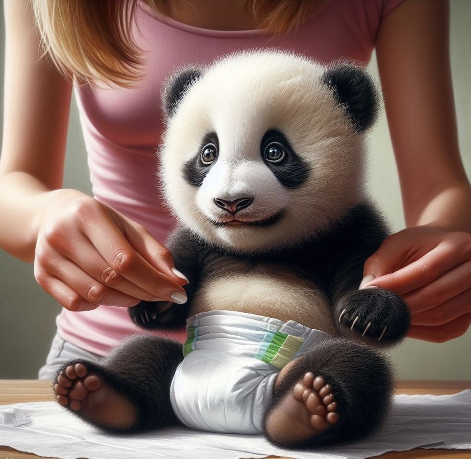 Diapers when inside, my precious