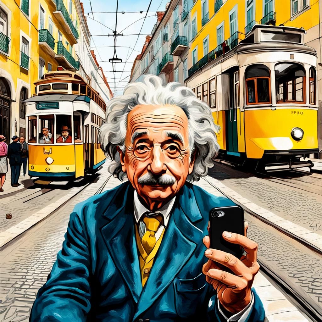 Crazy historical photos: Selfie of Albert Einstein in Lisbon