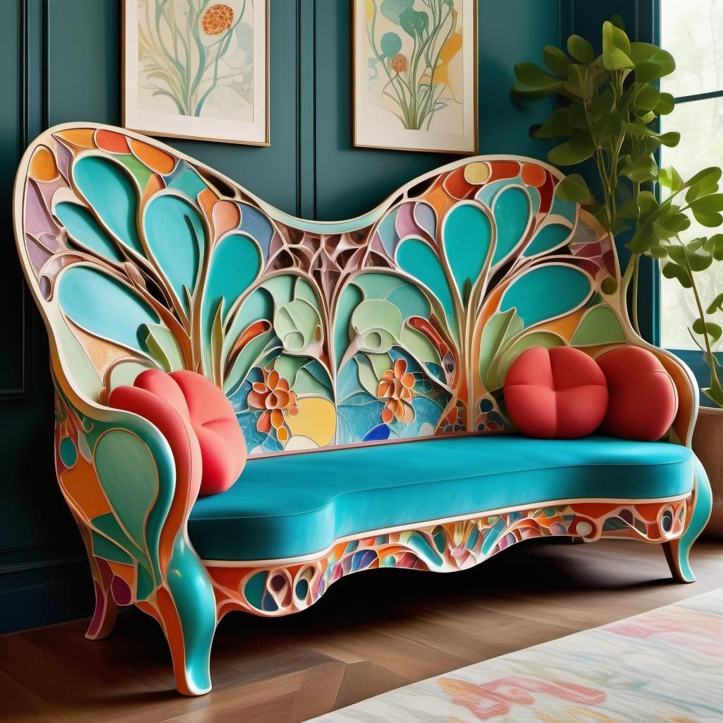 Art Nouveau Sitting Room Decor