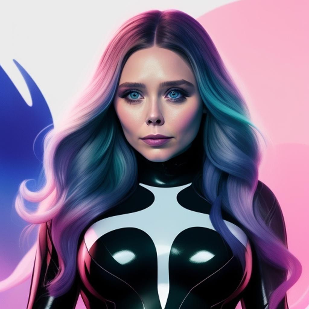 Elizabeth Olsen venom symbiote palette paint