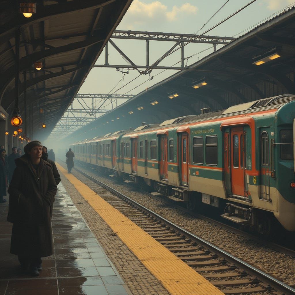 Man Contemplates Life Advice on Green Hill