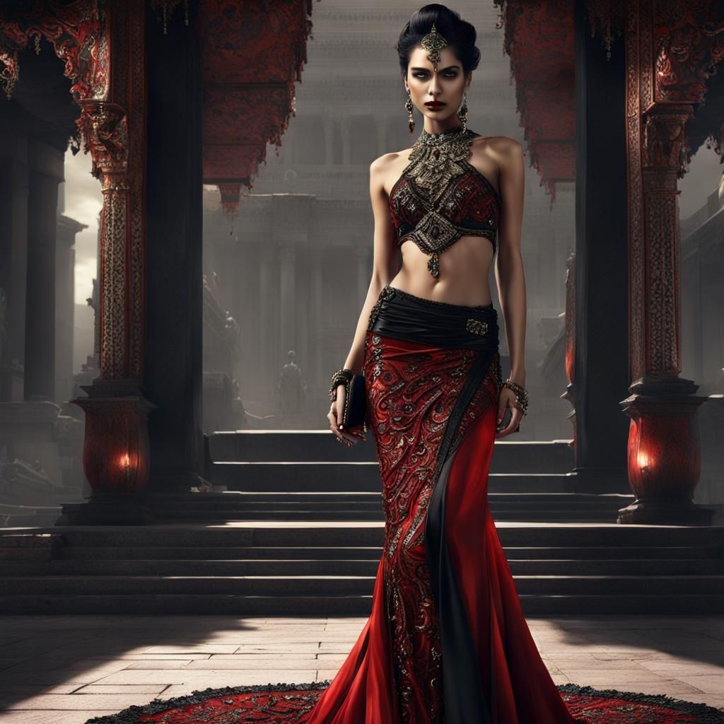 Kira, , now adorned herself in a resplendent gown, a strikin...