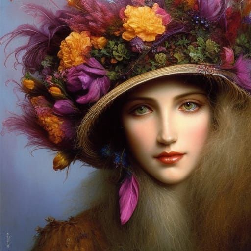 Country Flowers Hat