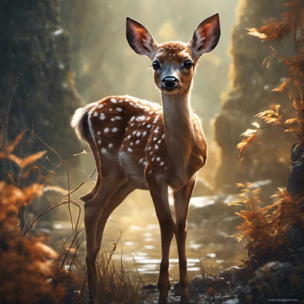 portrait of a fawn