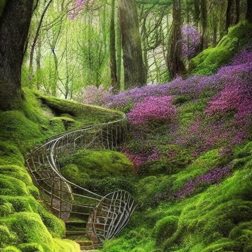 Enchanted House Under Starry Sky: Fantasy Illustration