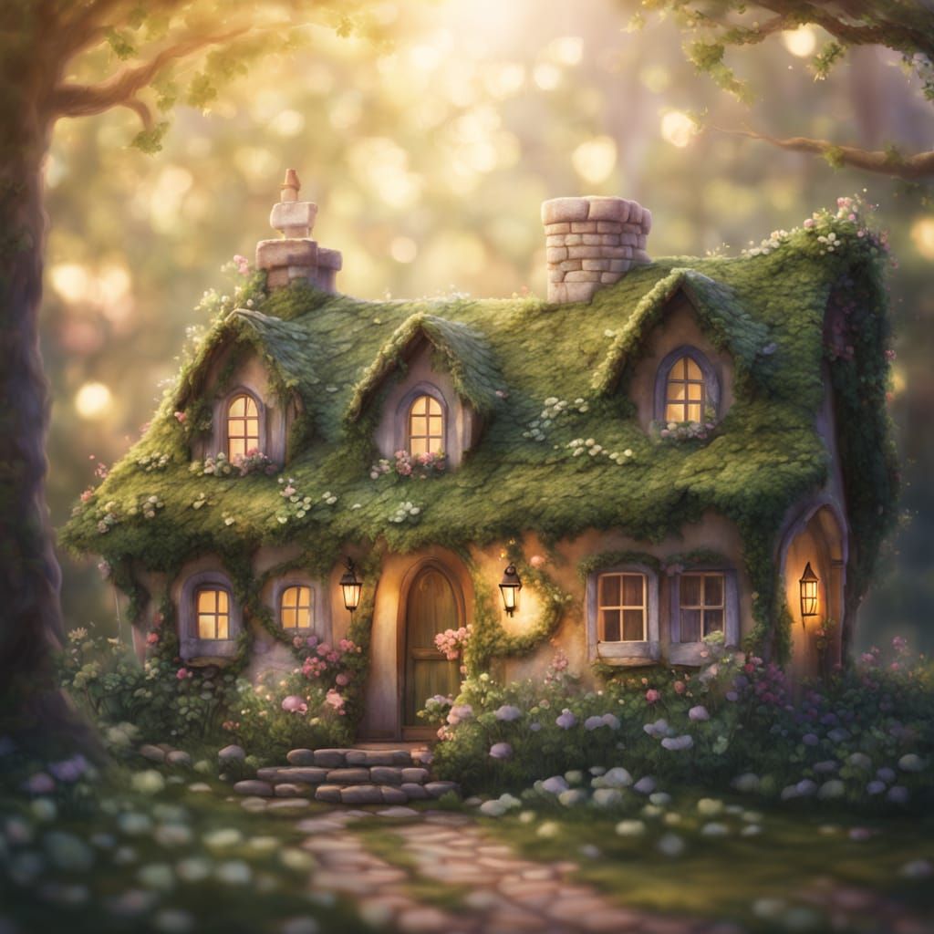 Cottage in the woods  by @Loveland-Native