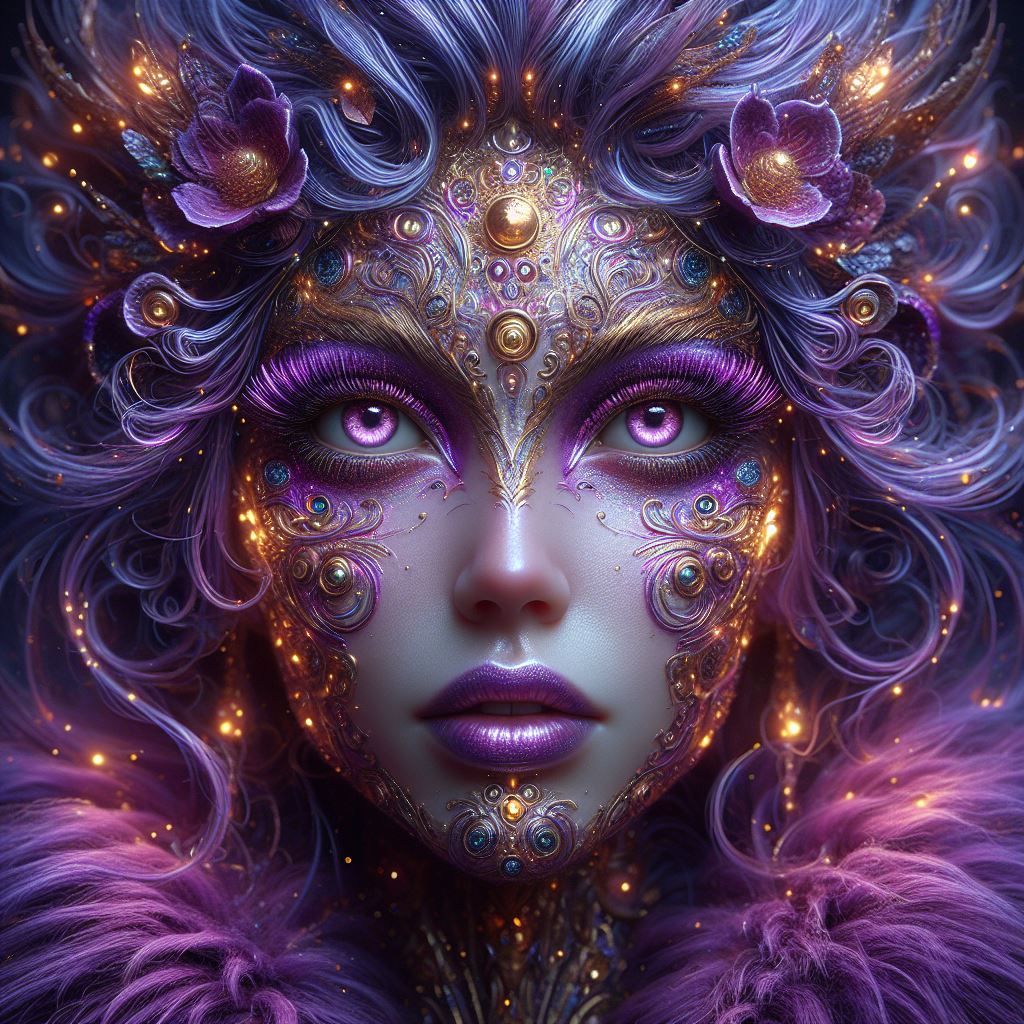 Purple queen 👸 - AI Generated Artwork - NightCafe Creator