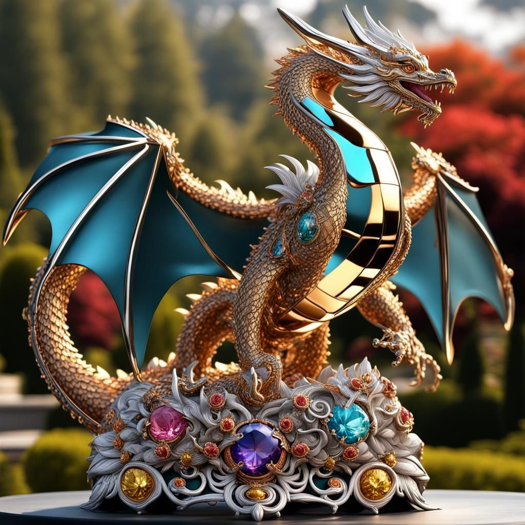 Dragon jewel AI Generated Artwork NightCafe Creator