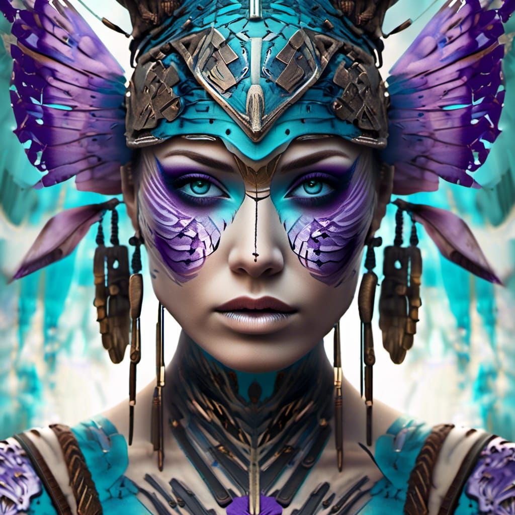 Purple portrait fantasy