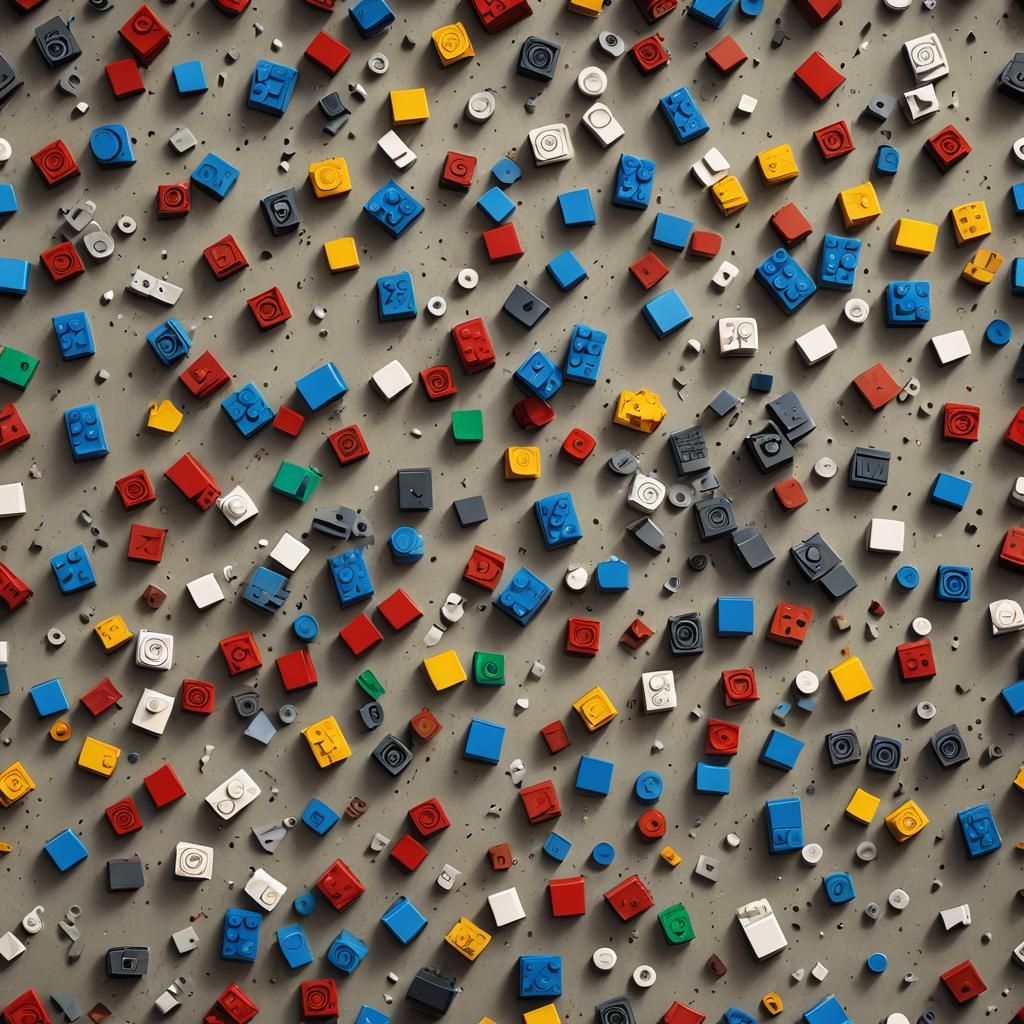 Lego brick on top of a table