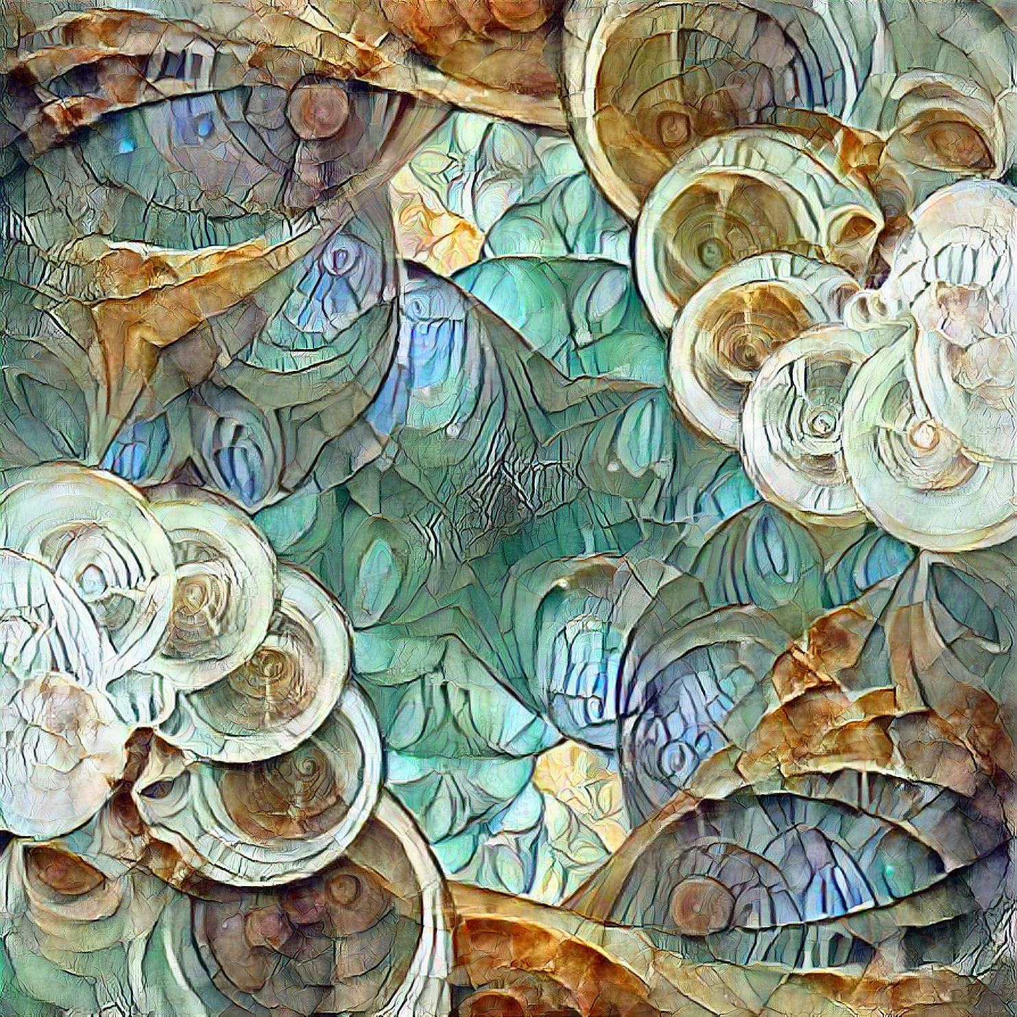 Watercolor Fractal Fusion Experiment