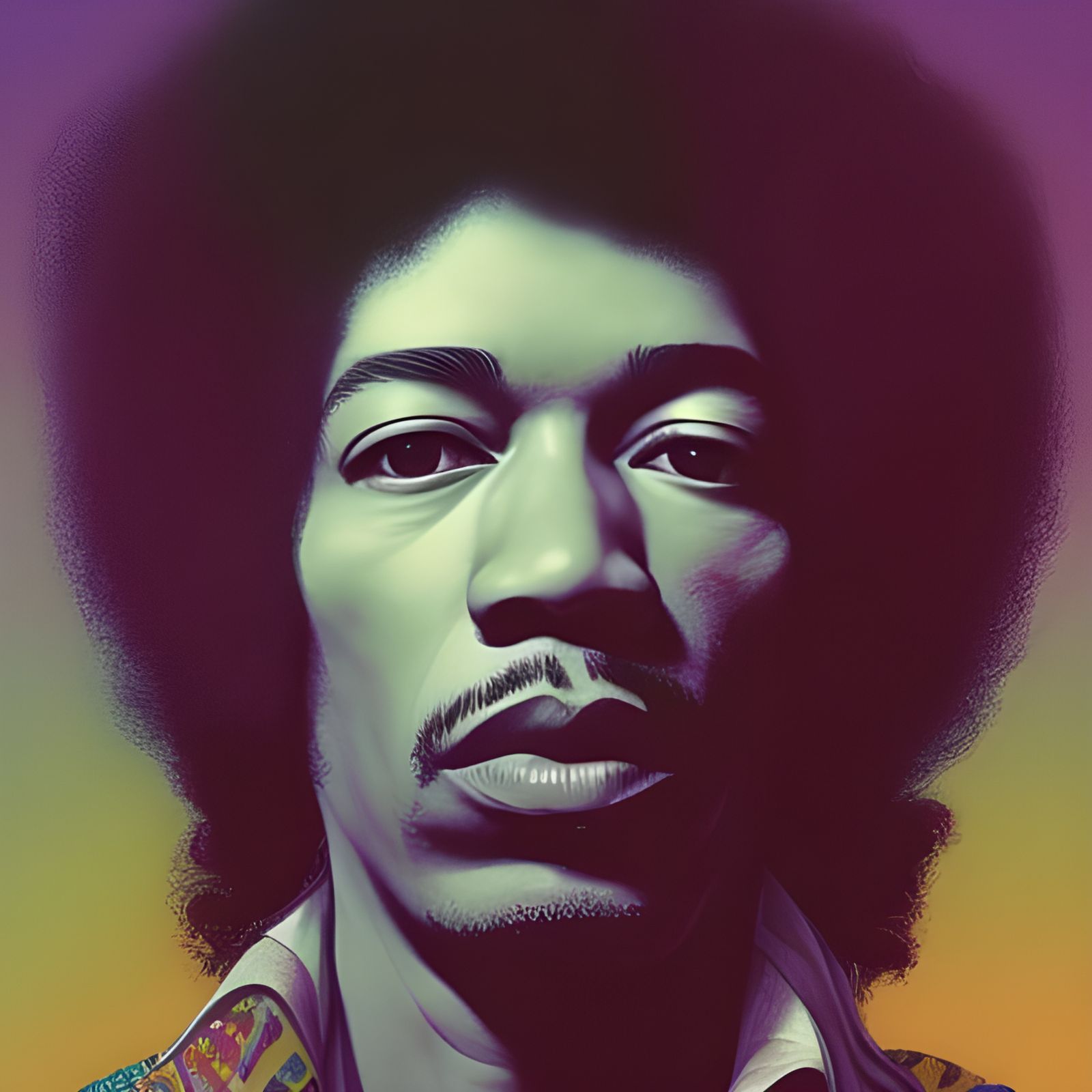 Jimi Hendrix - AI Generated Artwork - NightCafe Creator