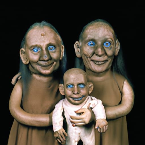 Happy Clay ppl family portraits