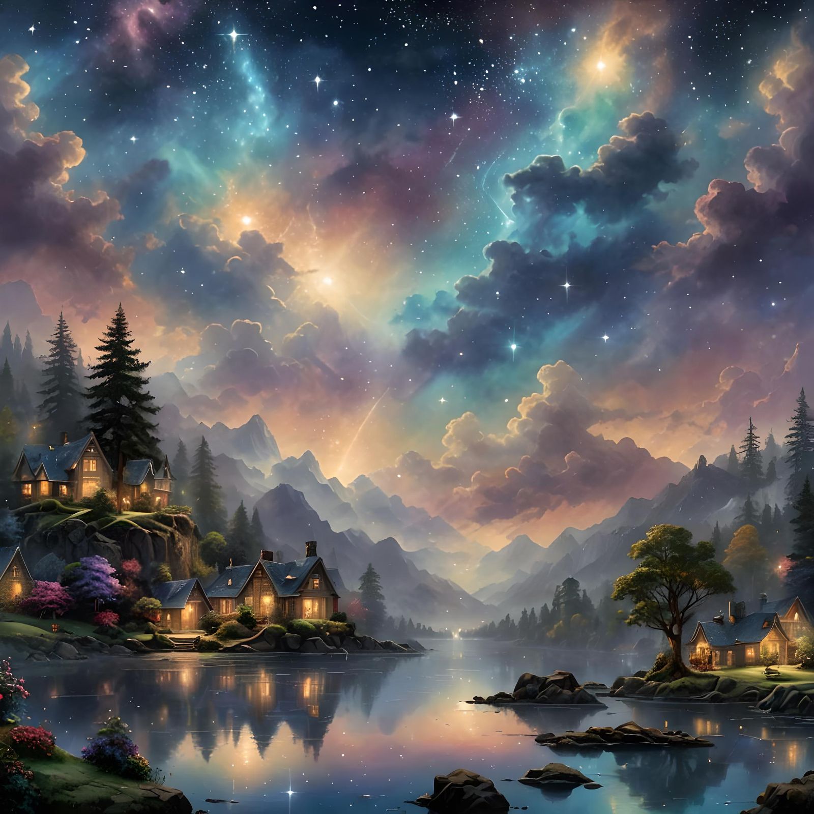 stars in the night sky  by @Thyrsus