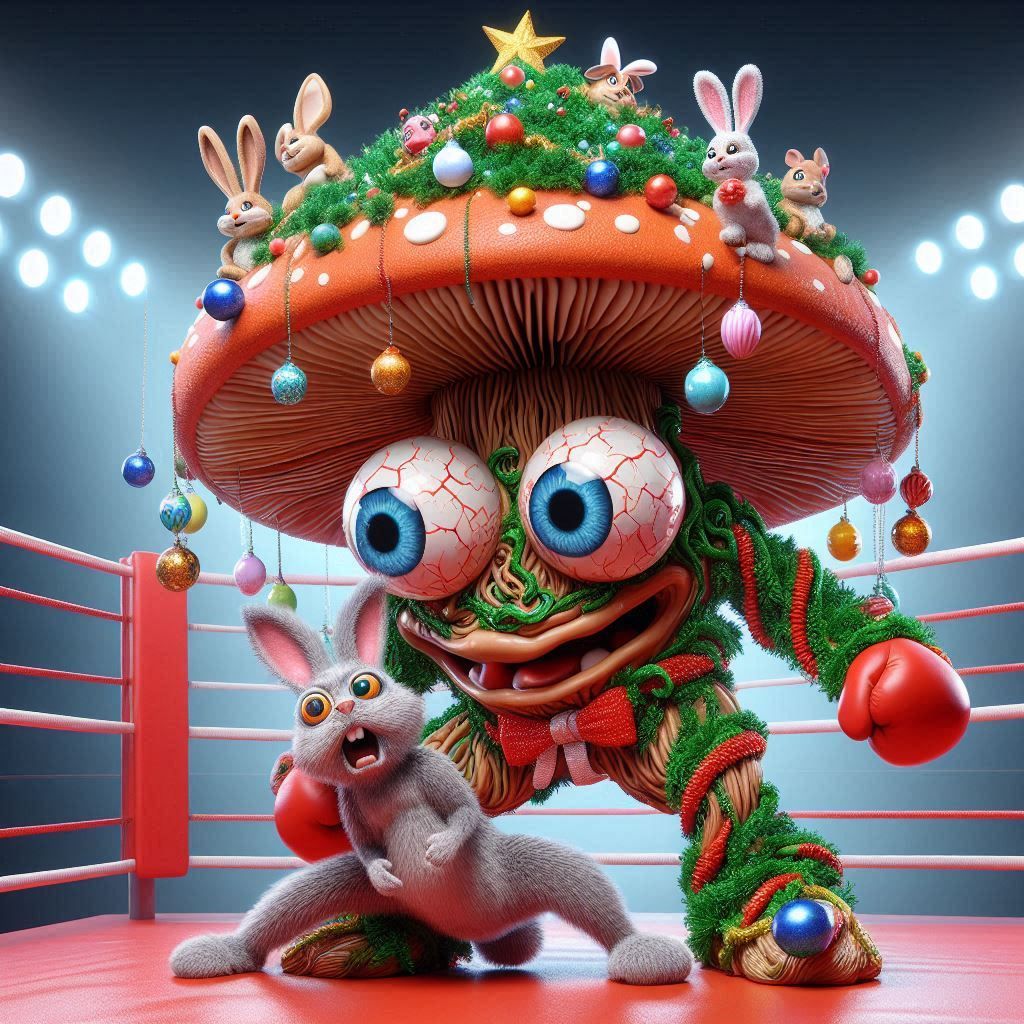 Crazy Mushrooms - Happy Holidays