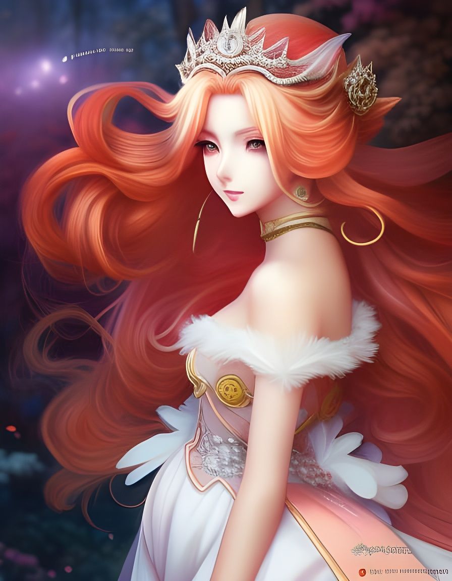 Anime Princess Peach - AI Generated Artwork - NightCafe Creator